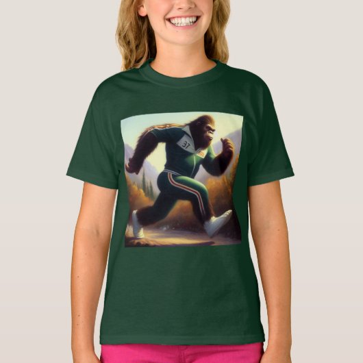 Bigfoot Running T-shirt (Voorkant)