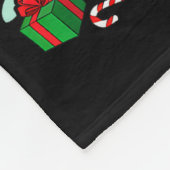 Bigfoot Santa Carrying Christmas Bag Xmas Hat Sasq Fleece Deken (Hoek)