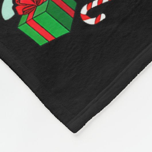 Bigfoot Santa Carrying Christmas Bag Xmas Hat Sasq Fleece Deken (Hoek)