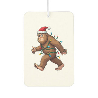 Bigfoot Santa Christmas Tree Lights Xmas Boys Men  Luchtverfrisser
