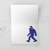 Bigfoot Santa Claus Bedankkaart (Binnen)