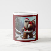 Bigfoot Santa Claus Extra Grote Beker (Voorkant)