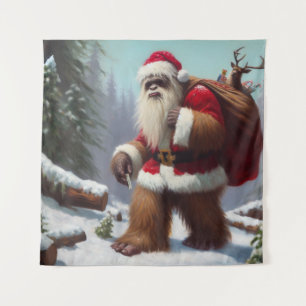 Bigfoot Santa Claus Wandkleed