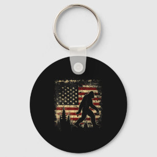 Bigfoot sasquatch 4 juli patriottische Amerikaanse Sleutelhanger