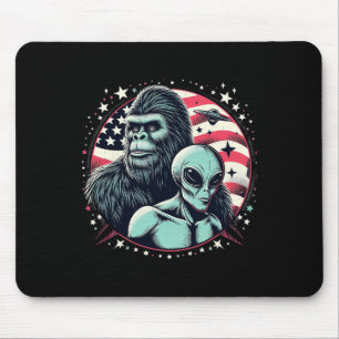 Bigfoot Sasquatch Alien Amp Bigfoot Amerikaanse vl Muismat