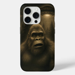 Bigfoot Sasquatch Alien UFO Grappig iPhone 15 Pro Case
