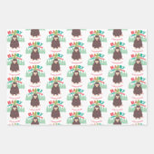 Bigfoot Sasquatch Avec Le Nom Envelopper Feuilles  (Devant)