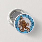 Bigfoot | Sasquatch (bewerkbaar) Button (Voorkant /achterkant)