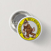 Bigfoot | Sasquatch (bewerkbaar) Button (Voorkant /achterkant)