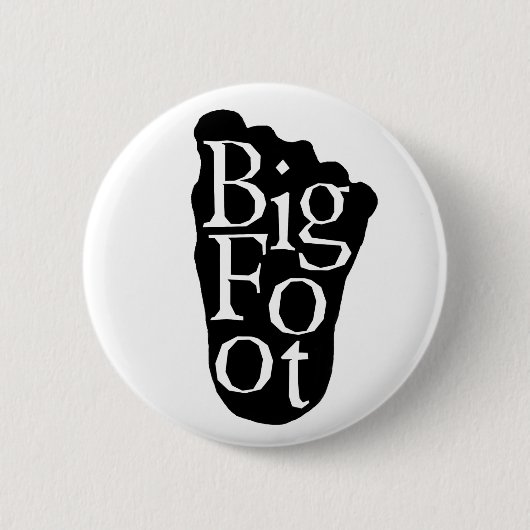 Bigfoot! Sasquatch Big Foot Yeti Ronde Button 5,7 Cm (Voorkant)