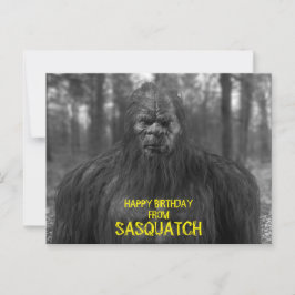 bigfoot, sasquatch, BRIEFKAART