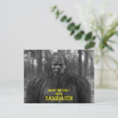 bigfoot, sasquatch, BRIEFKAART (Staand voorkant)