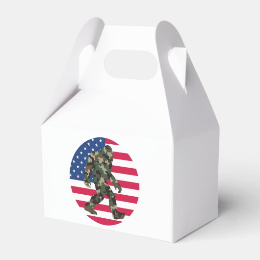 Bigfoot Sasquatch Camo Bedankdoosjes (Voorkant Zijde)