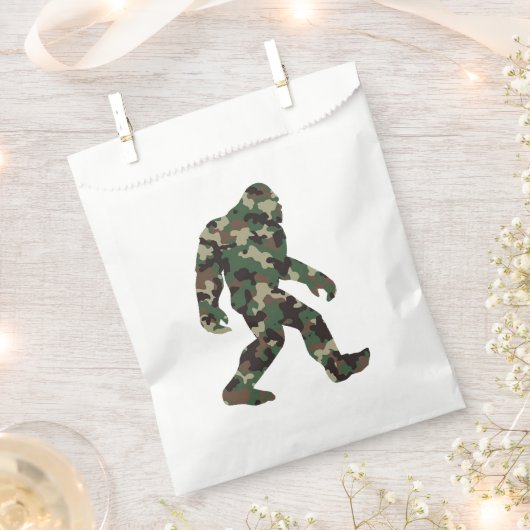 Bigfoot Sasquatch Camo Bedankzakje (Geknipt)