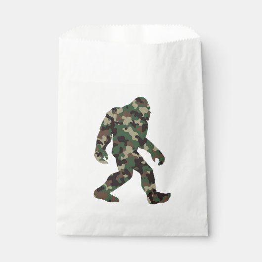 Bigfoot Sasquatch Camo Bedankzakje (Voorkant)
