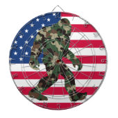 Bigfoot Sasquatch Camo Dartbord (Voorkant)