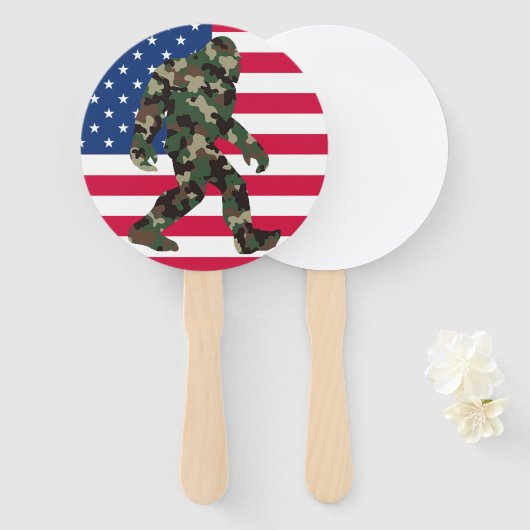 Bigfoot Sasquatch Camo Handwaaier (Voorkant en achterkant)