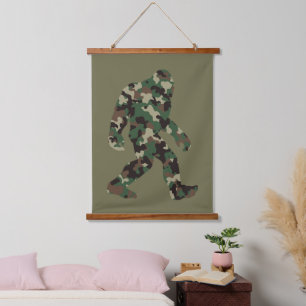 Bigfoot Sasquatch Camo Hangend Wandkleed