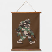 Bigfoot Sasquatch Camo Hangend Wandkleed (Voorkant)