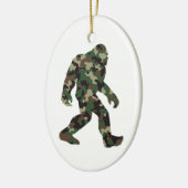 Bigfoot Sasquatch Camo Keramisch Ornament (Links)