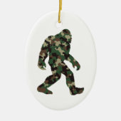 Bigfoot Sasquatch Camo Keramisch Ornament (Voorkant)