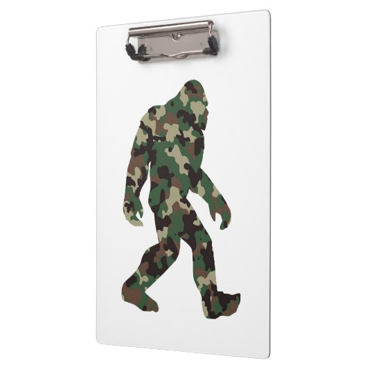 Bigfoot Sasquatch Camo Klembord (Links)