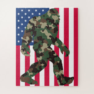 Bigfoot Sasquatch Camo Legpuzzel