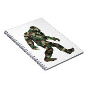 Bigfoot Sasquatch Camo Notitieboek (Rechterzijde)
