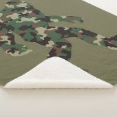 Bigfoot Sasquatch Camo Sherpa Deken (3/4)