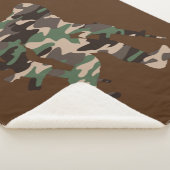 Bigfoot Sasquatch Camo Sherpa Deken (3/4)