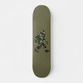 Bigfoot Sasquatch Camo Skateboard (Voorkant)