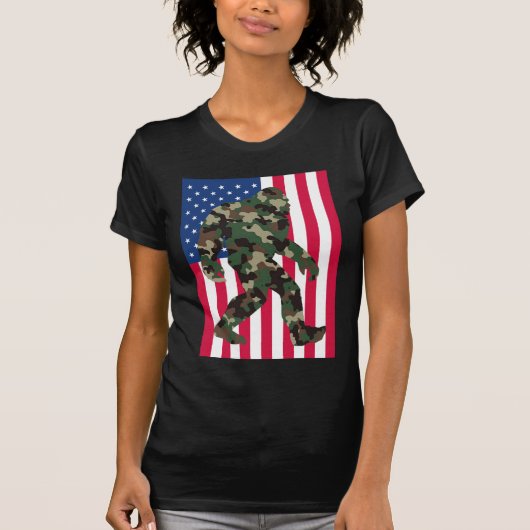 Bigfoot Sasquatch Camo T-shirt (Voorkant)