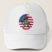 Bigfoot Sasquatch Camo Trucker Pet (Voorkant)