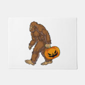 Bigfoot Sasquatch Carry Scary Pumpkin T shirt Deurmat (Voorkant)