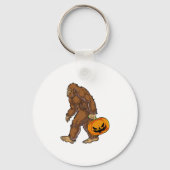 Bigfoot Sasquatch Carry Scary Pumpkin T shirt Sleutelhanger (Voorkant)