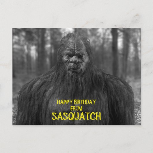 bigfoot, sasquatch, CARTE POSTALE (Devant)