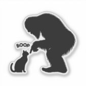 Bigfoot Sasquatch Chat Sticker Boop (Devant)