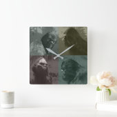 BIGFOOT SASQUATCH COLLAGE CUT-OUT EFFECT VIERKANTE KLOK (Huis)