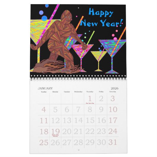 Bigfoot Sasquatch Cryptid Geek 2015 Kalender (Jan 2026)