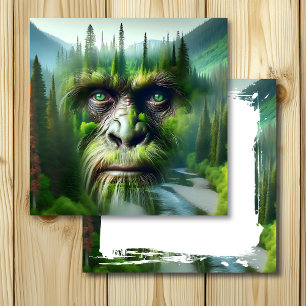 Bigfoot Sasquatch Dubbele Belichting met Bos