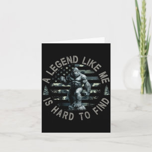 Bigfoot Sasquatch Een Legende Als Mij Is Moeilijk Kaart