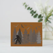 Bigfoot Sasquatch Forest Briefkaart (Staand voorkant)