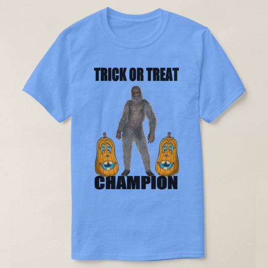 Bigfoot Sasquatch Halloween Pumpkin T-shirt (Design voorkant)