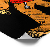 Bigfoot Sasquatch Heart With Arrow Funny Valentine Poster (Hoek)