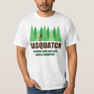 Bigfoot Sasquatch Huid en Seek World Champion T-shirt