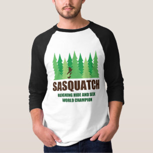 Bigfoot Sasquatch Huid en Seek World Champion T-shirt