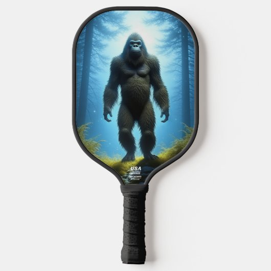 Bigfoot Sasquatch in de Bossen Pickleball Paddle (Achterkant)
