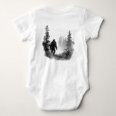 Bigfoot Sasquatch Inspirerend Quote Bodysuit (Achterkant)