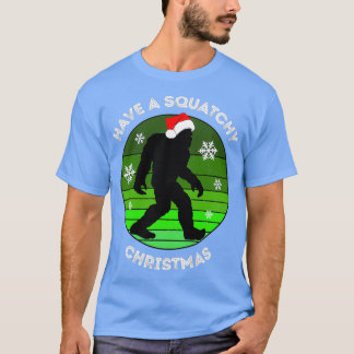 Bigfoot Sasquatch Kerstkerst T-shirt