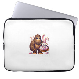Bigfoot Sasquatch Konijn Paaseieren Retro Mannen J Laptop Sleeve